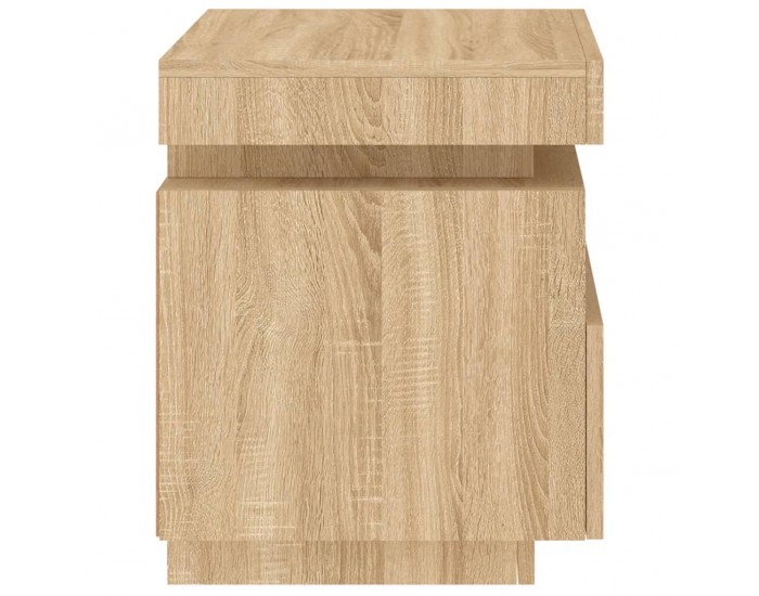 Sonata H Нощно шкафче с LED осветление, дъб сонома, 40x39x48,5 см