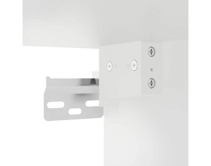 Sonata H Нощно шкафче за стена с LED осветление, бяло