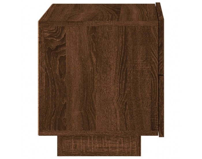 Sonata H Нощно шкафче с LED осветление, кафяв дъб, 70x36x40,5 см