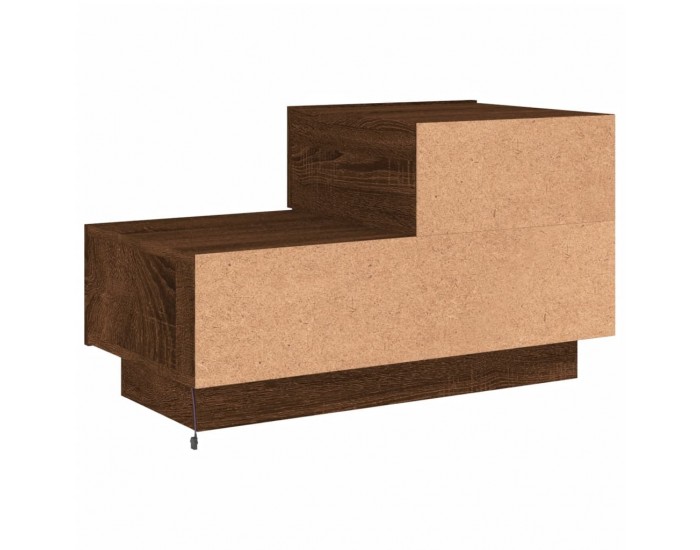 Sonata H Нощно шкафче с LED осветление, кафяв дъб, 70x36x40,5 см