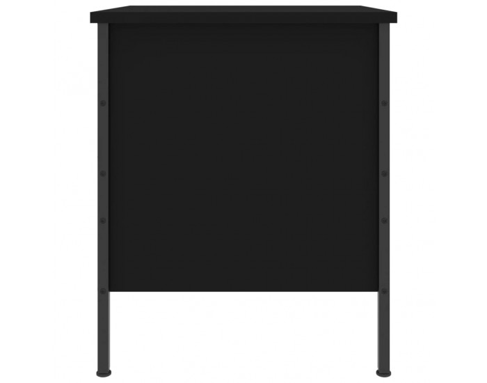 Sonata H Нощно шкафче, черно, 40x42x50 см, инженерно дърво