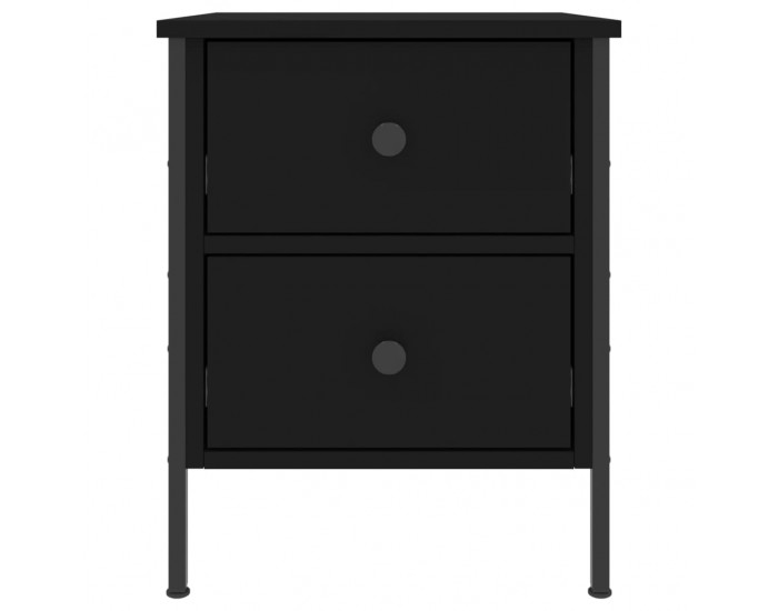 Sonata H Нощно шкафче, черно, 40x42x50 см, инженерно дърво