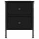Sonata H Нощно шкафче, черно, 40x42x50 см, инженерно дърво