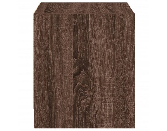 Sonata H Нощно шкафче със стъклена врата кафяв дъб 35x37x42 см