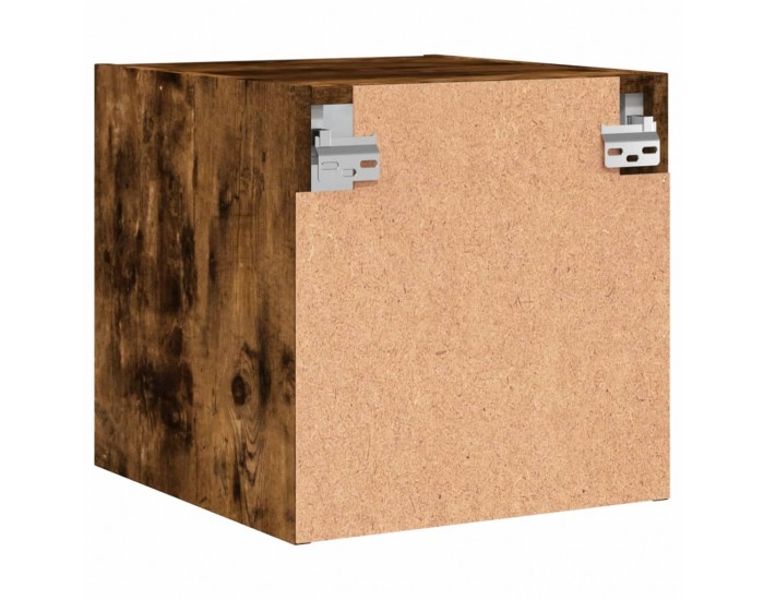 Sonata H Нощно шкафче със стъклена врата опушен дъб 35x37x35 см