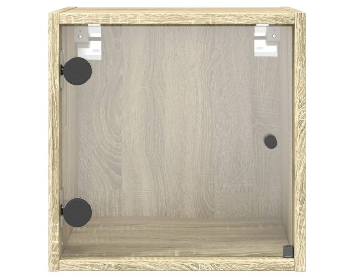 Sonata H Нощно шкафче със стъклена врата дъб сонома 35x37x35 см