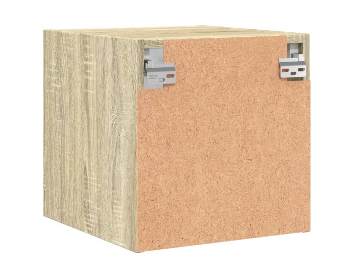 Sonata H Нощно шкафче със стъклена врата дъб сонома 35x37x35 см