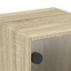 Sonata H Нощно шкафче със стъклена врата дъб сонома 35x37x35 см