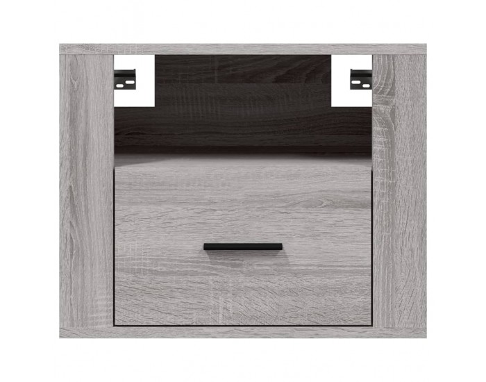 Sonata H Нощни шкафчета за стенен монтаж, 2 бр,сив сонома, 50x36x40 см