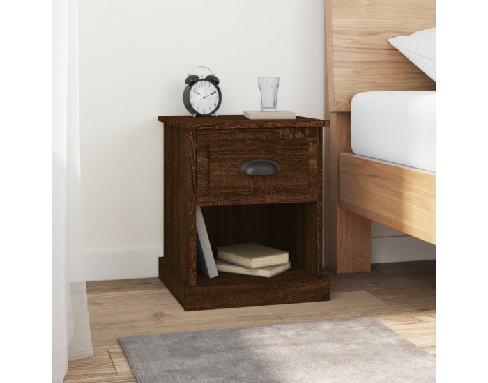 Sonata H Нощно шкафче, кафяв дъб, 39x39x47,5 см, инженерно дърво