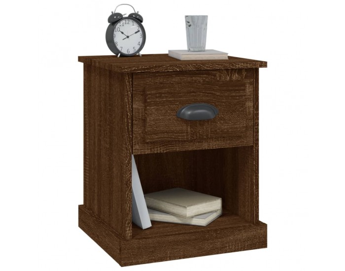 Sonata H Нощно шкафче, кафяв дъб, 39x39x47,5 см, инженерно дърво