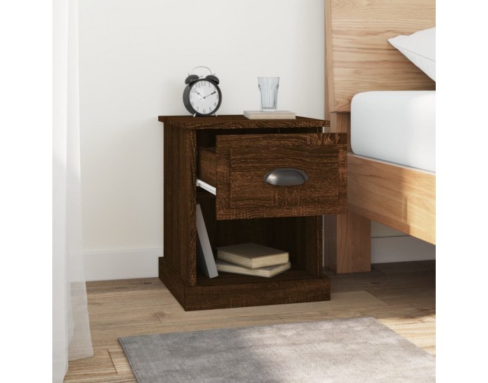 Sonata H Нощно шкафче, кафяв дъб, 39x39x47,5 см, инженерно дърво