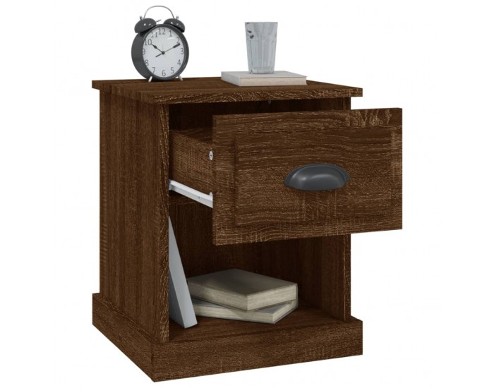 Sonata H Нощно шкафче, кафяв дъб, 39x39x47,5 см, инженерно дърво