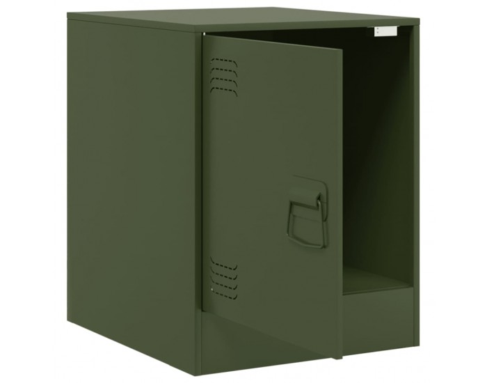Sonata H Нощни шкафчета 2 бр маслиненозелени 34,5x39x44 см стомана