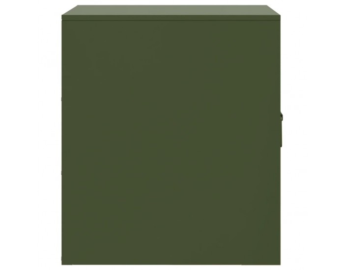 Sonata H Нощни шкафчета 2 бр маслиненозелени 34,5x39x44 см стомана