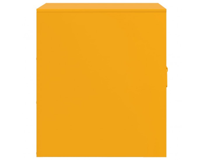 Sonata H Нощни шкафчета 2 бр горчица жълто 34,5x39x44 см стомана