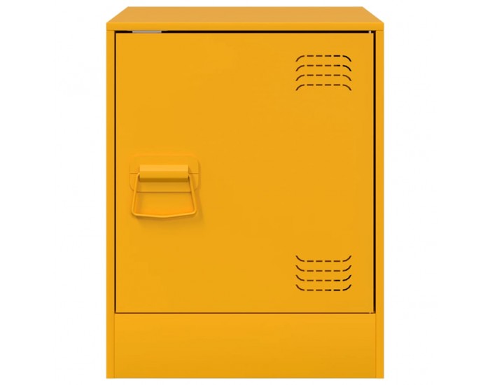 Sonata H Нощни шкафчета 2 бр горчица жълто 34,5x39x44 см стомана