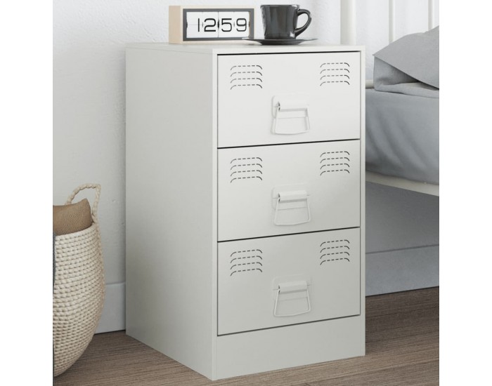 Sonata H Нощно шкафче, бяло, 34,5x39x62 см, стомана