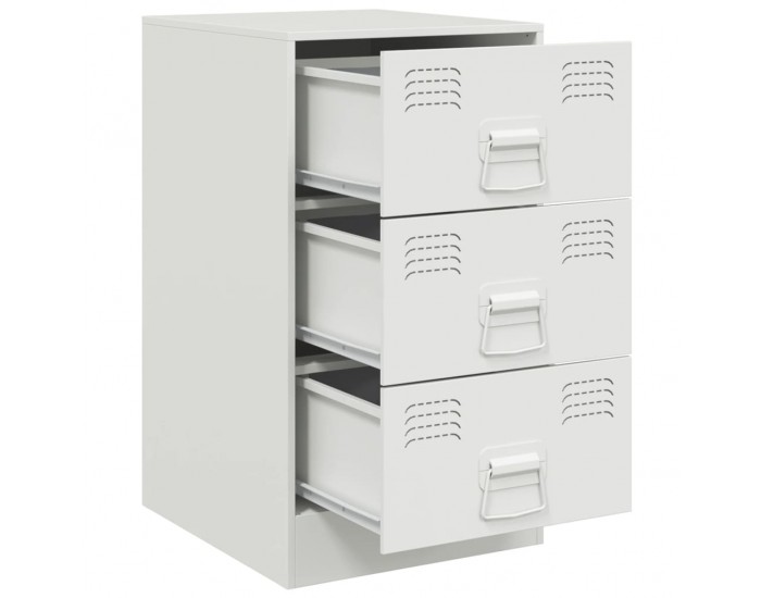 Sonata H Нощно шкафче, бяло, 34,5x39x62 см, стомана