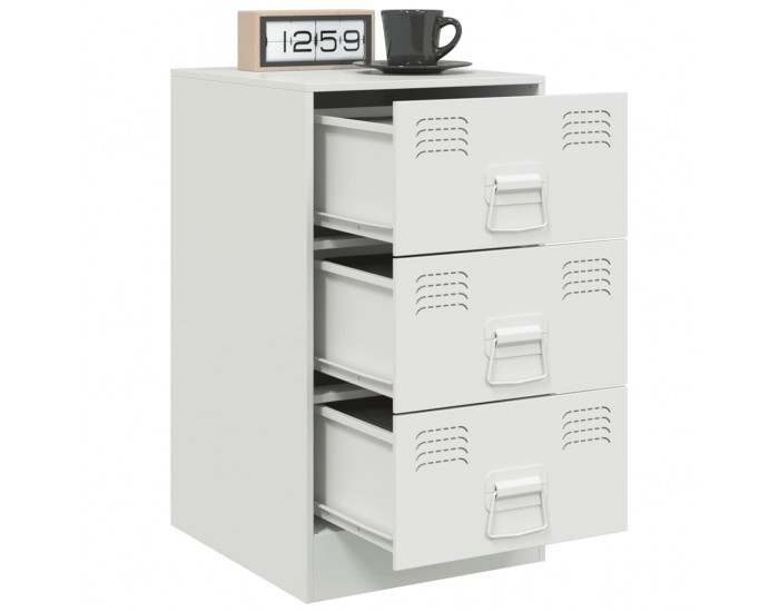 Sonata H Нощно шкафче, бяло, 34,5x39x62 см, стомана