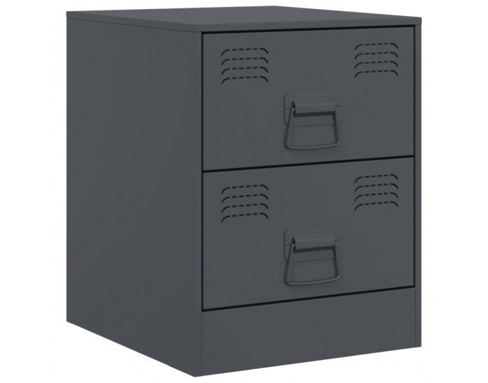 Sonata H Нощно шкафче, антрацит, 34,5x39х44 см, стомана