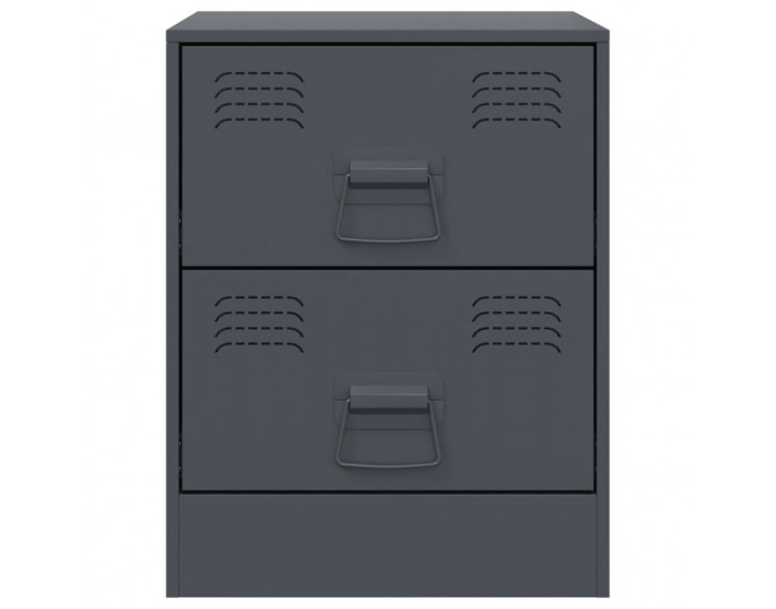 Sonata H Нощно шкафче, антрацит, 34,5x39х44 см, стомана