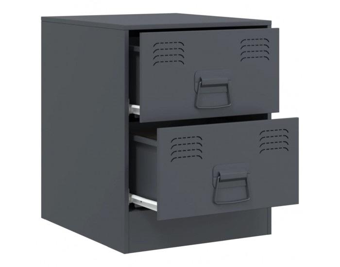 Sonata H Нощно шкафче, антрацит, 34,5x39х44 см, стомана