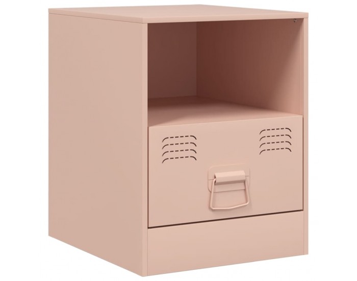 Sonata H Нощно шкафче, розово, 34,5x39x44 см, стомана