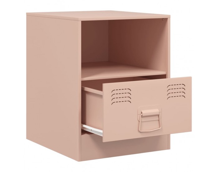 Sonata H Нощно шкафче, розово, 34,5x39x44 см, стомана
