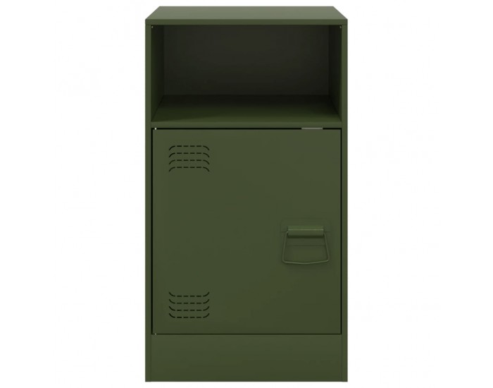 Sonata H Нощни шкафчета 2 бр маслиненозелени 34,5x39x62 см стомана