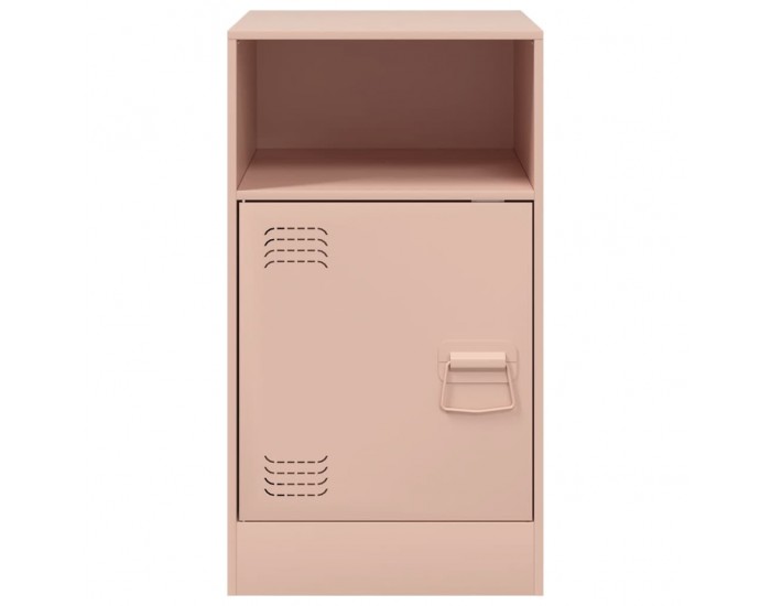 Sonata H Нощни шкафчета, 2 бр, розови, 34,5x39x62 см, стомана