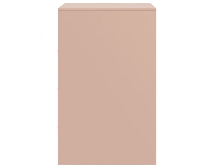 Sonata H Нощни шкафчета, 2 бр, розови, 34,5x39x62 см, стомана