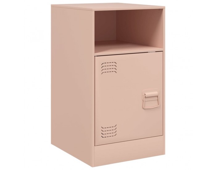 Sonata H Нощни шкафчета, 2 бр, розови, 34,5x39x62 см, стомана