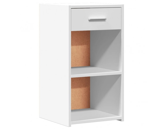 Sonata H Нощни шкафчета, 2 бр, бели, 35x34x65 см, инженерно дърво