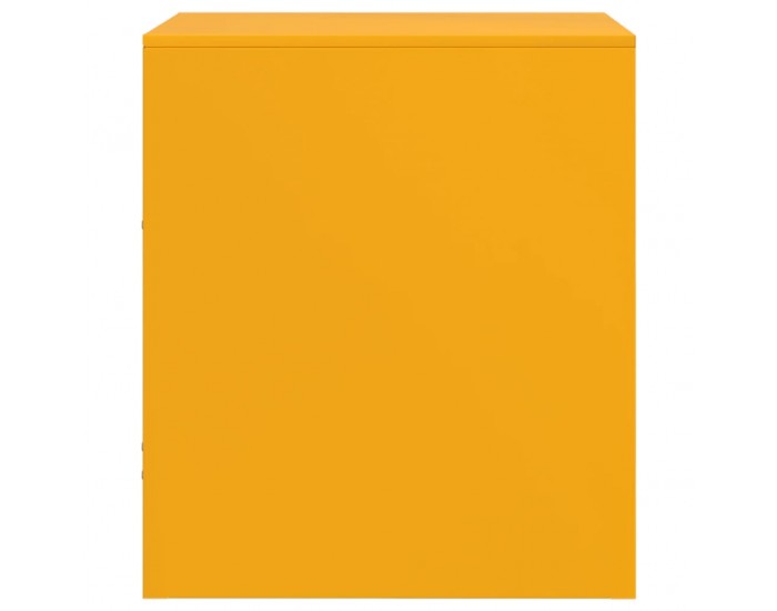 Sonata H Нощни шкафчета 2 бр горчица жълто 34,5x39x44 см стомана