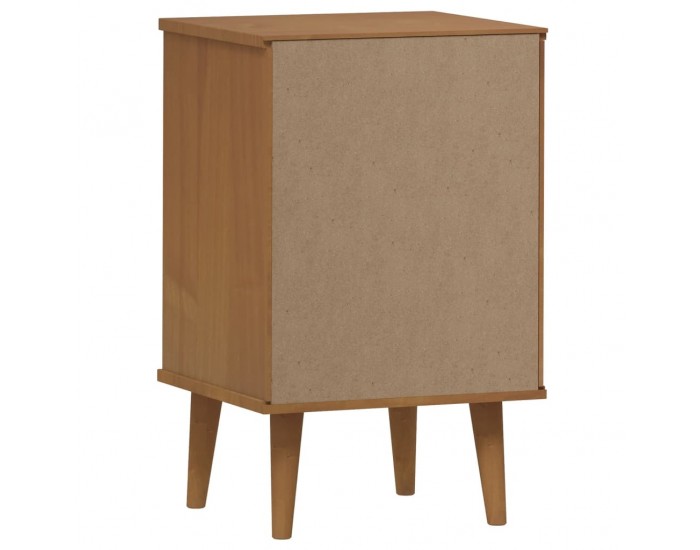 Sonata H Нощно шкафче MOLDE, кафяво, 40x35x65 см, борово дърво масив