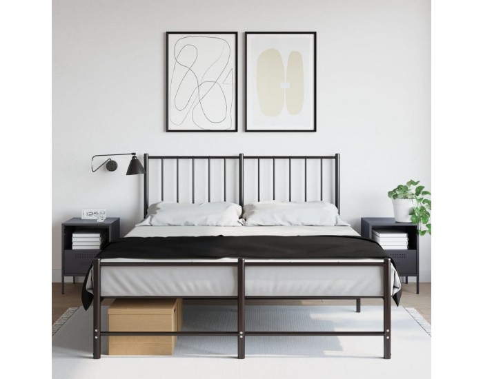 Sonata H Нощни шкафчета, 2 бр, антрацит, 36x39x50,5 см, стомана