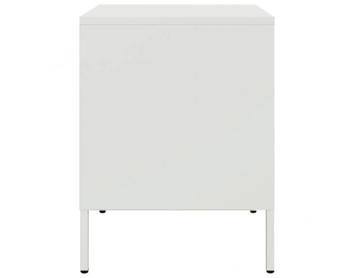 Sonata H Нощни шкафчета 2 бр бял 36x39x50,5 см стомана
