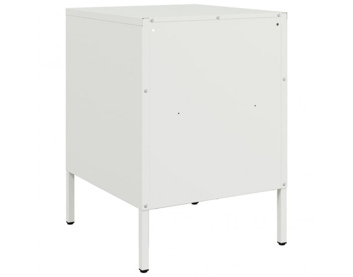 Sonata H Нощни шкафчета 2 бр бял 36x39x50,5 см стомана