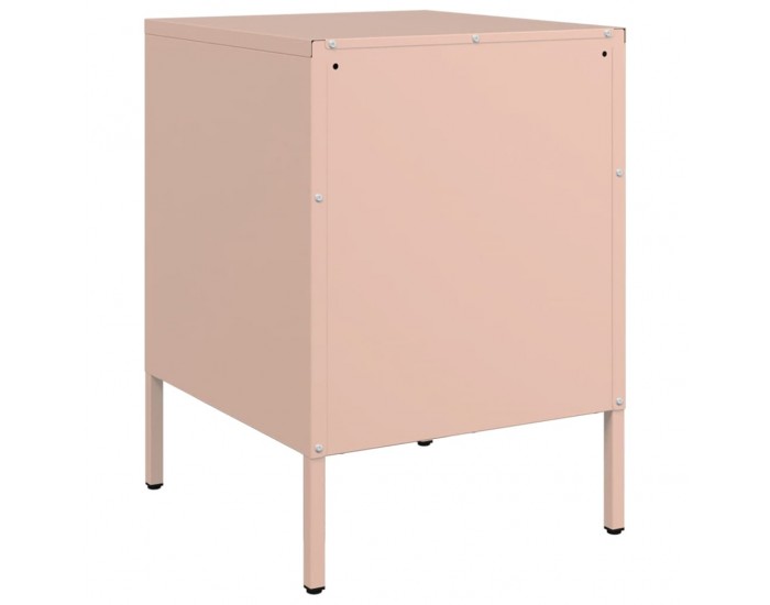 Sonata H Нощни шкафчета, 2 бр, розови, 36x39x50,5 см, стомана
