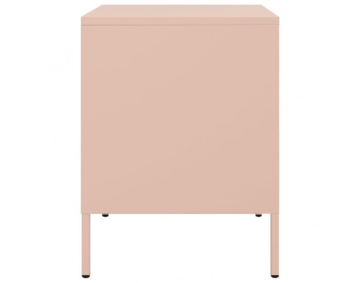 Sonata H Нощни шкафчета, 2 бр, розови, 36x39x50,5 см, стомана