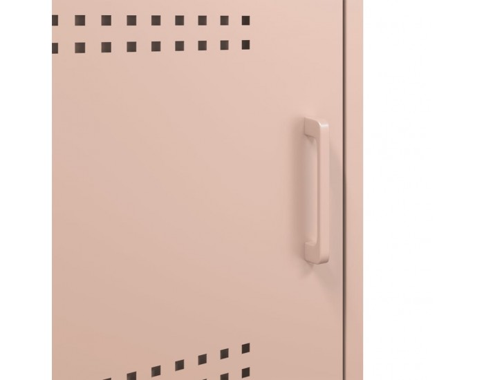 Sonata H Нощни шкафчета, 2 бр, розови, 36x39x50,5 см, стомана