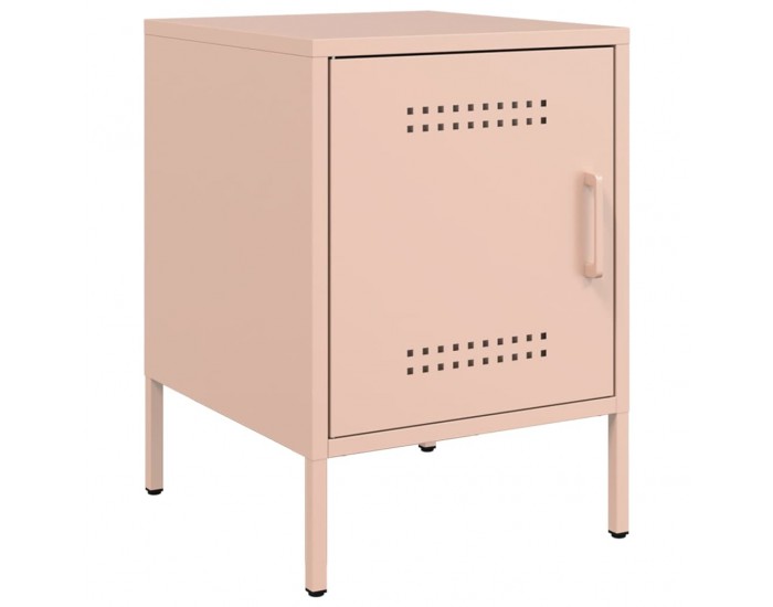 Sonata H Нощни шкафчета, 2 бр, розови, 36x39x50,5 см, стомана
