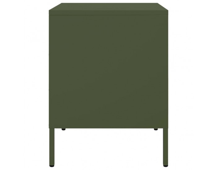 Sonata H Нощно шкафче, маслиненозелено, 36x39x50,5 см, стомана
