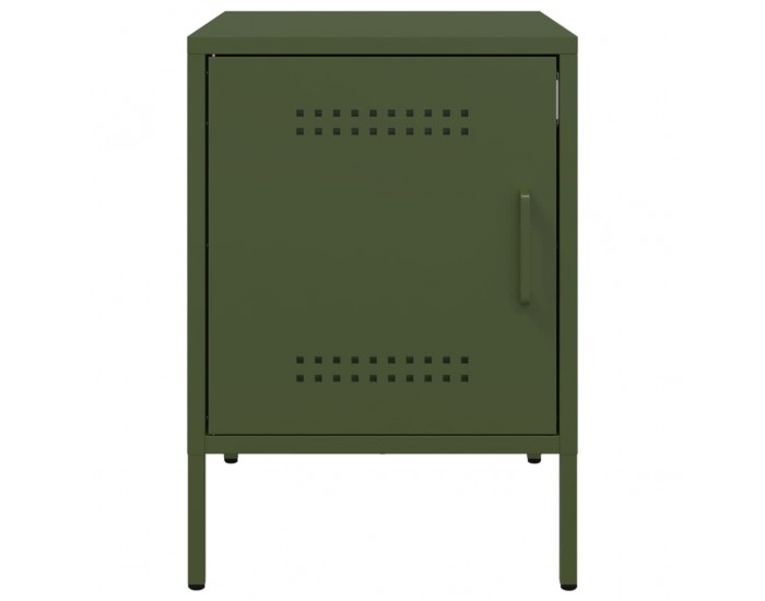 Sonata H Нощно шкафче, маслиненозелено, 36x39x50,5 см, стомана
