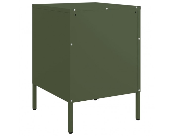 Sonata H Нощно шкафче, маслиненозелено, 36x39x50,5 см, стомана