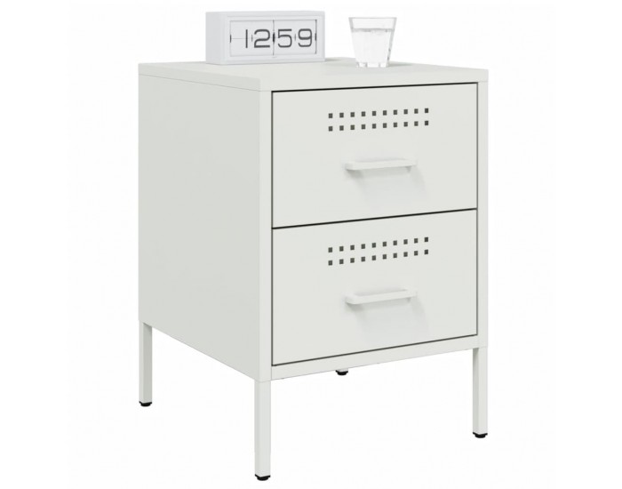 Sonata H Нощно шкафче, бяло, 36x39x50,5 см, стомана
