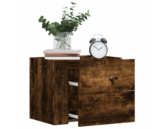 Sonata H Нощно шкафче за стенен монтаж, опушен дъб, 45x30x35 см