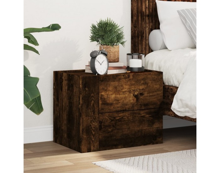 Sonata H Нощно шкафче за стенен монтаж, опушен дъб, 45x30x35 см