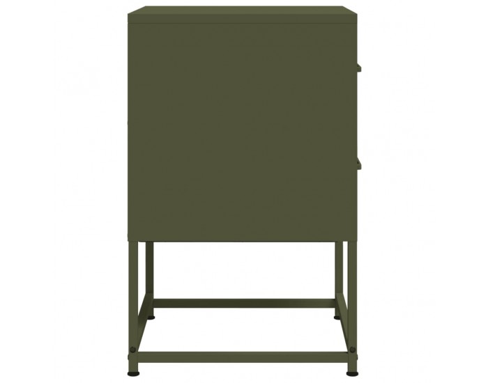 Sonata H Нощно шкафче, маслиненозелено, 36x39x60,5 см, стомана